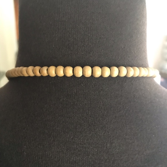 Tan Brown Wooden Necklace - Picture 3 of 3